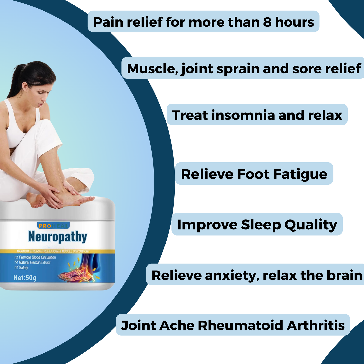 Neuropathy Nerve Healing Cream (Buy 1 get 1 FREE)